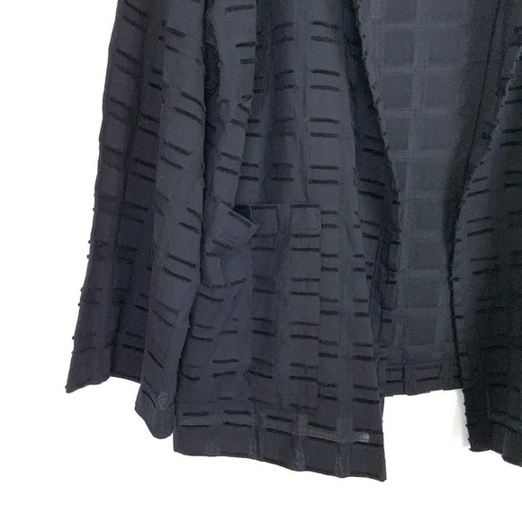 New Eileen Fisher Soffo Black Textured Organic Cotton Jacket Sz 1X - Picture 7 of 16